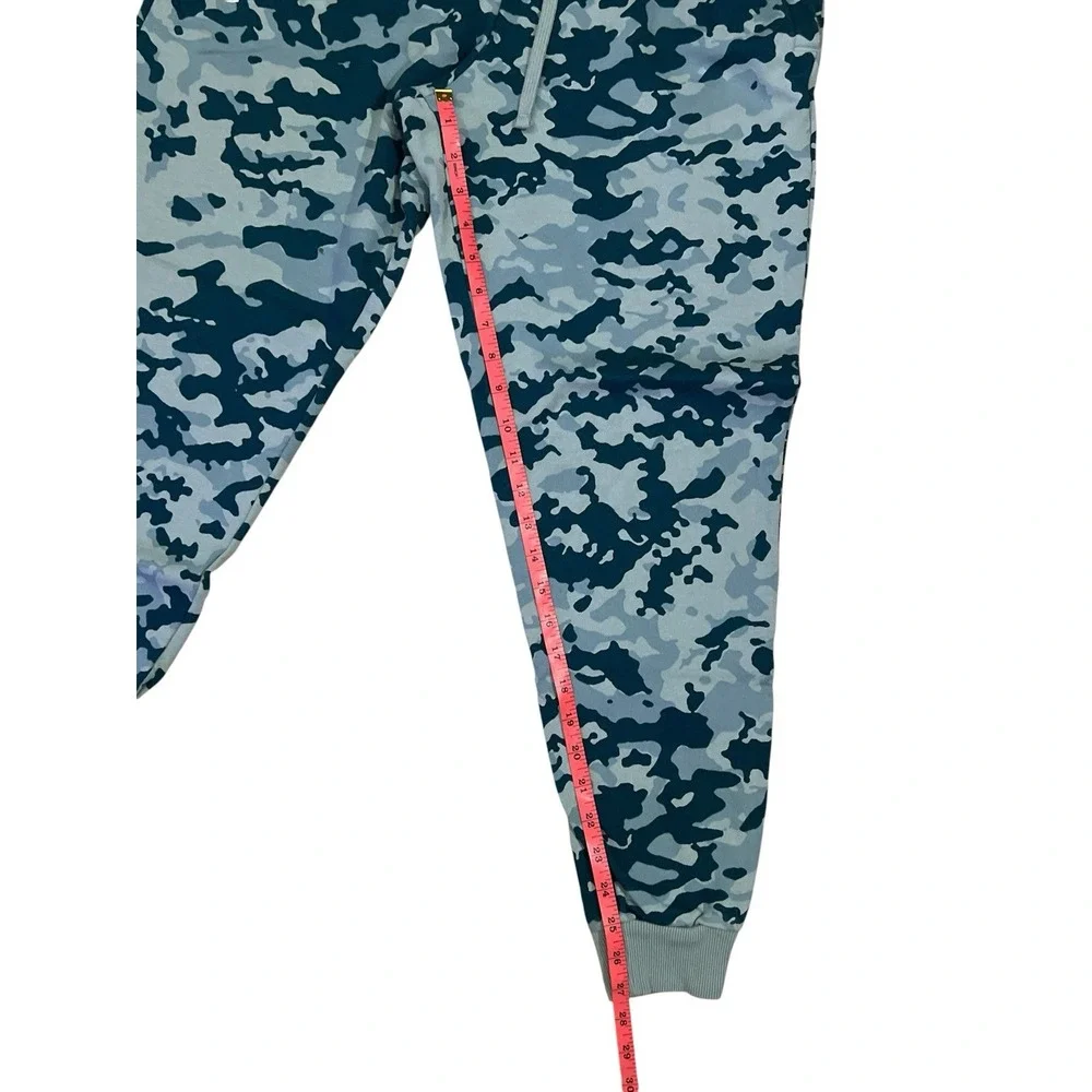 Under Armour Rival Fleece Blue Camo Joggers Pants 1382293-781 Mens LARGE